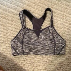 Grey sports bra